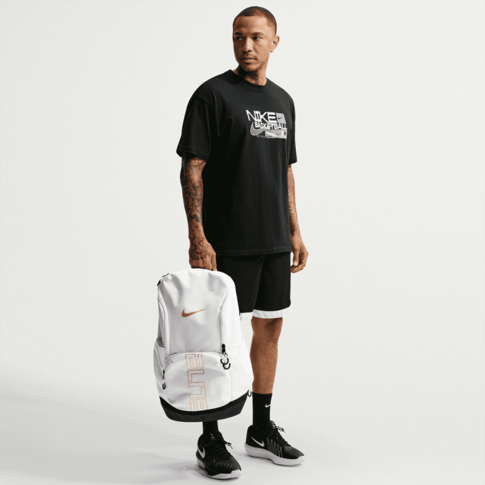 Sac à dos Nike Elite Varsity white gold