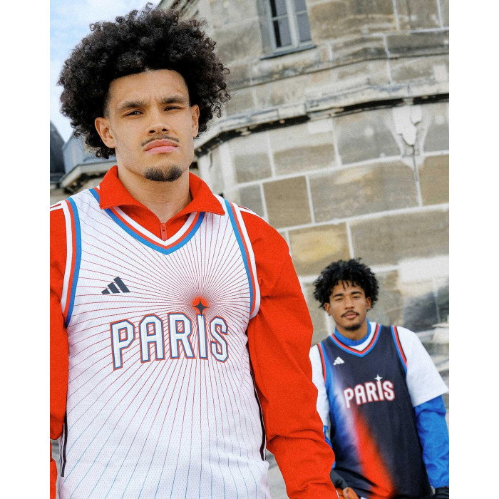 Maillot adidas Paris Basket Away White