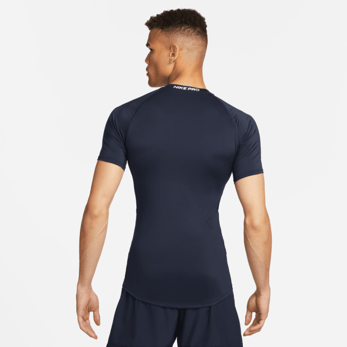 T-shirt Nike Pro manches courtes obsidian/white