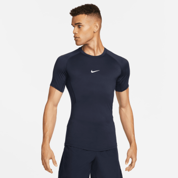 T-shirt Nike Pro manches courtes obsidian/white