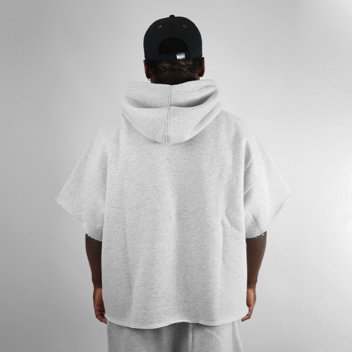 Hoodie Short Sleeve b4b CORE Grey