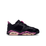 Color Noir du produit Air Jordan 6 Retro Low black/laser fuchsia GS