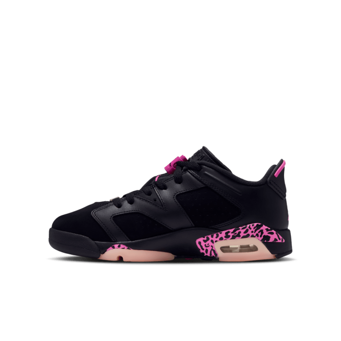 Air Jordan 6 Retro Low black/laser fuchsia-pink foam