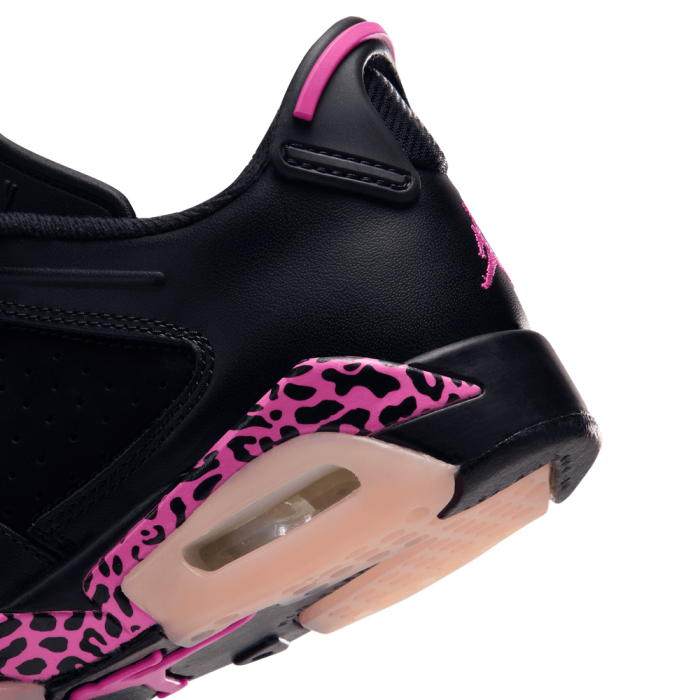 Air Jordan 6 Retro Low black/laser fuchsia-pink foam