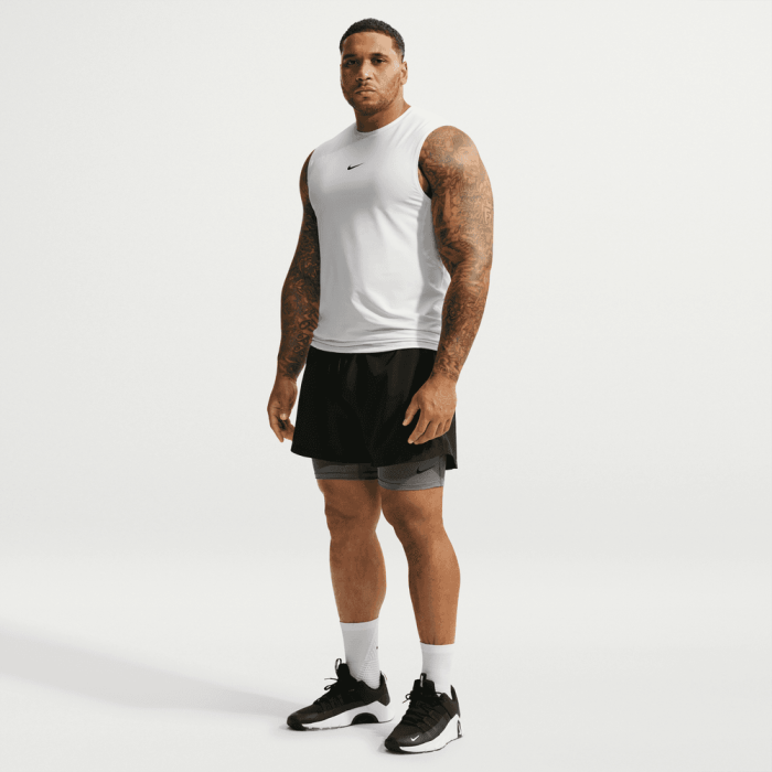 Short compression Nike Pro smoke grey/black