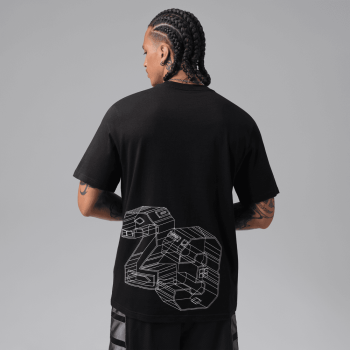 T-shirt Jordan Sport black/pure platinum