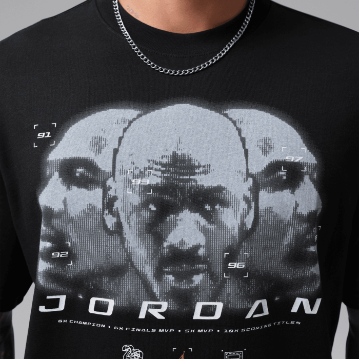 T-shirt Jordan Sport black/pure platinum