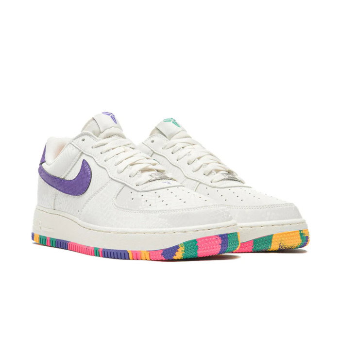 Nike Kobe Air Force 1 Low sail/hyper purple-emerald green