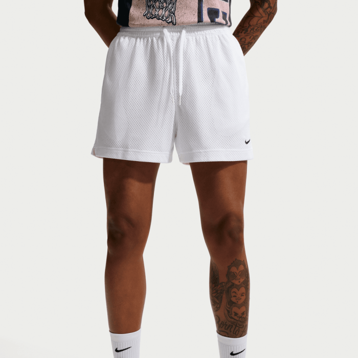 Short Mesh femme Nike Essential white/black