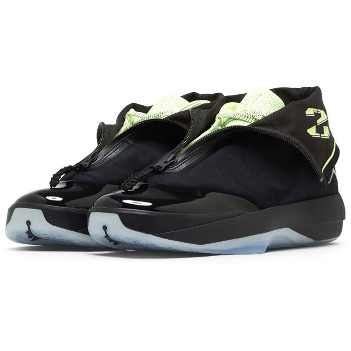 Air Jordan 40 "28" black/metallic silver-barely volt