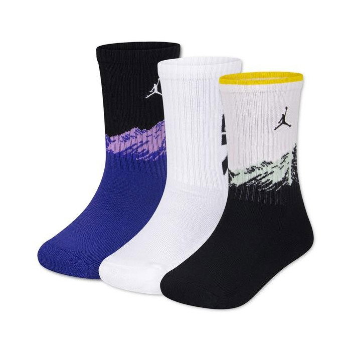 Chaussettes Jordan Enfant BK Mountainside 3pk Crew Black