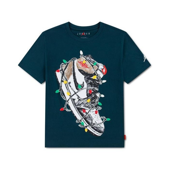 T-shirt Jordan Enfant JDB Holiday AJ1 SS Tee Midnight Spruce