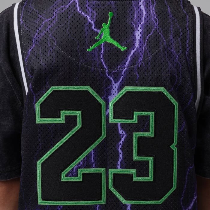 Maillot Jordan Enfant Jordan 23 Aop Jersey Black/Laser Purple