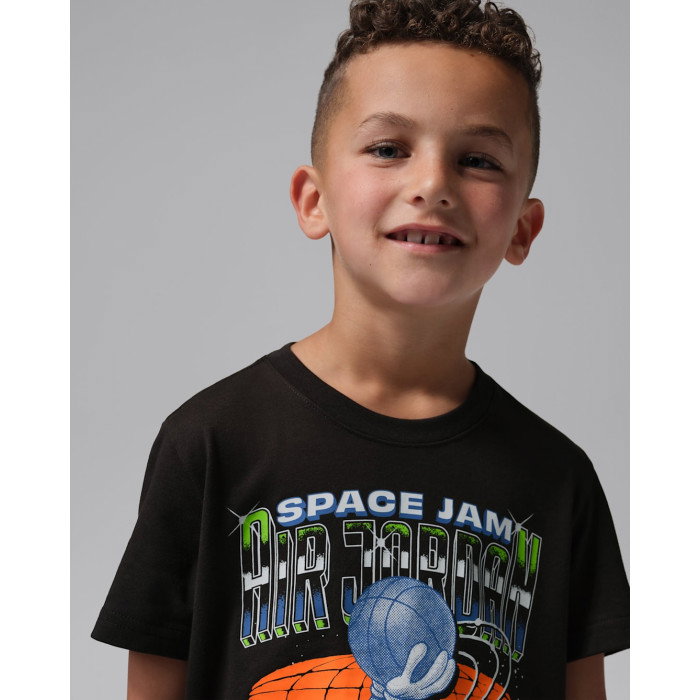T-shirt Jordan Petit Enfant JDB Space Jam 30 Ball Spin SS Black