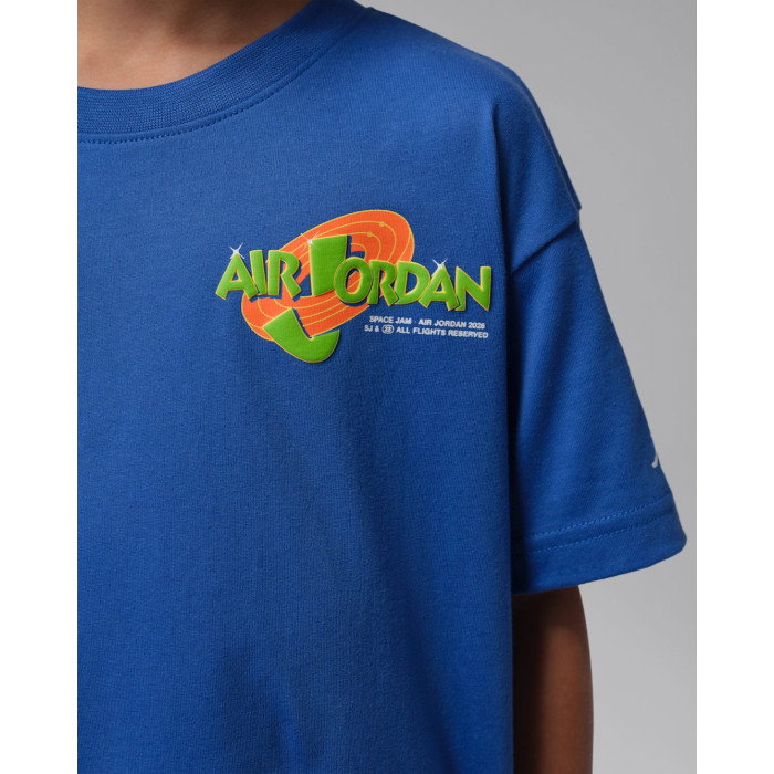T-shirt Jordan Petit Enfant JDB Space Jam 30 Pic SS Tee Varsity Royal