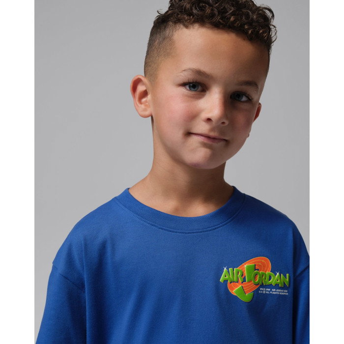 T-shirt Jordan Petit Enfant JDB Space Jam 30 Pic SS Tee Varsity Royal