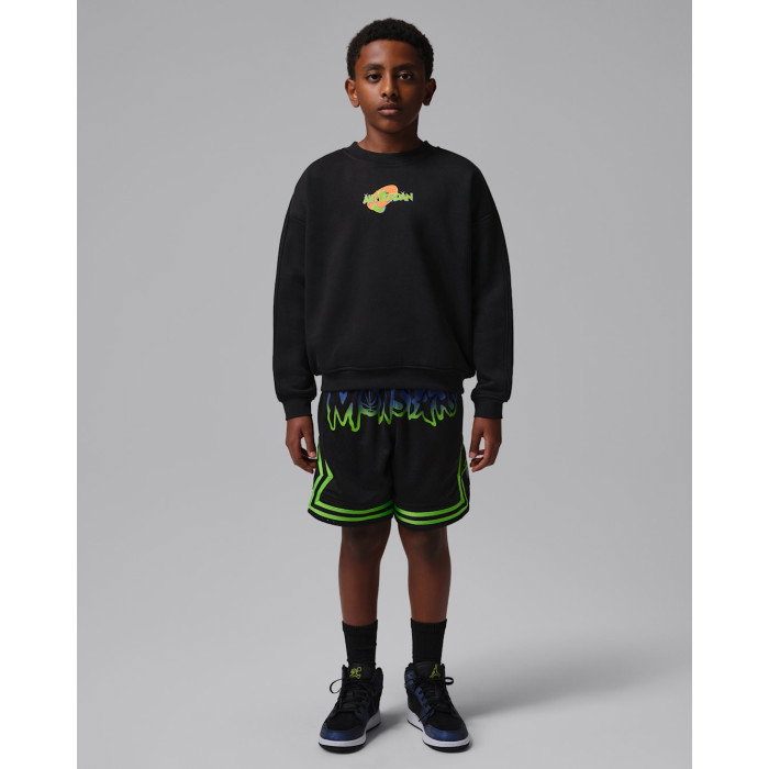Crew Sweat Jordan Enfant JDB MJ Space Jam GFX Crew Black