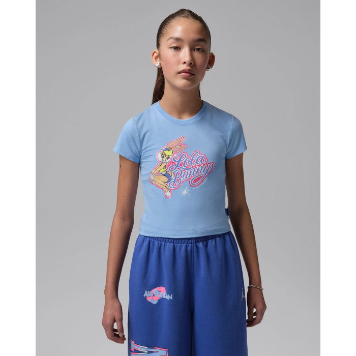T-shirt Jordan Enfant JDG Space Jam 30 Lola SS Tee Aluminum