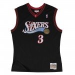 Color Noir du produit Maillot NBA Allen Iverson Philadelphia 76ers 2000-01...