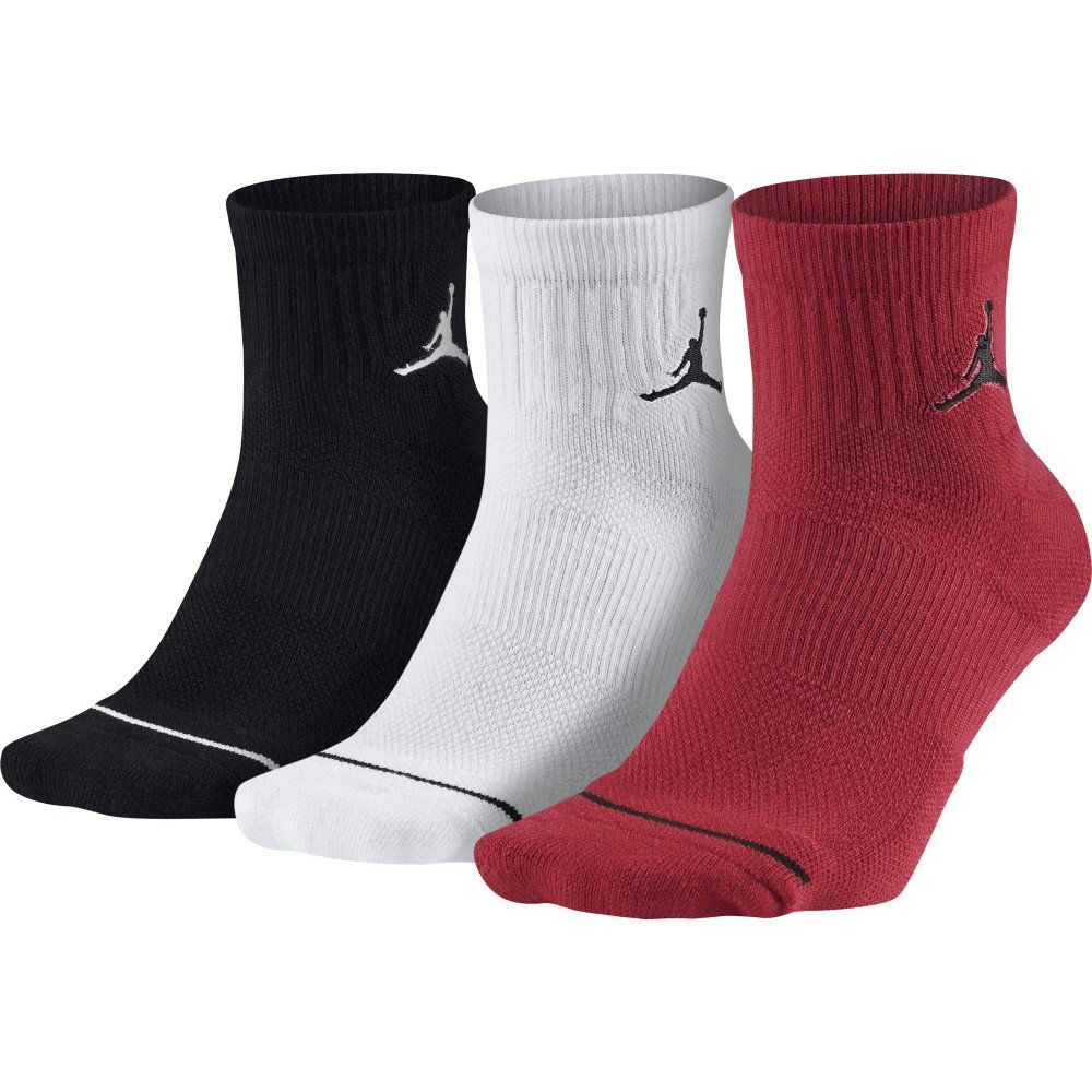 Chaussettes Unisex Jordan Jumpman High-intensity Quarter Sock (3 Pair) black/white