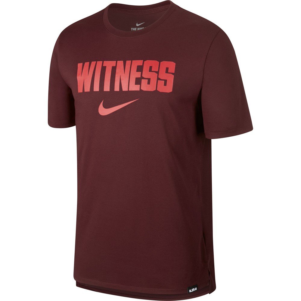 T-shirt Nike LeBron James Dry Witness dark team red/dark team red ...