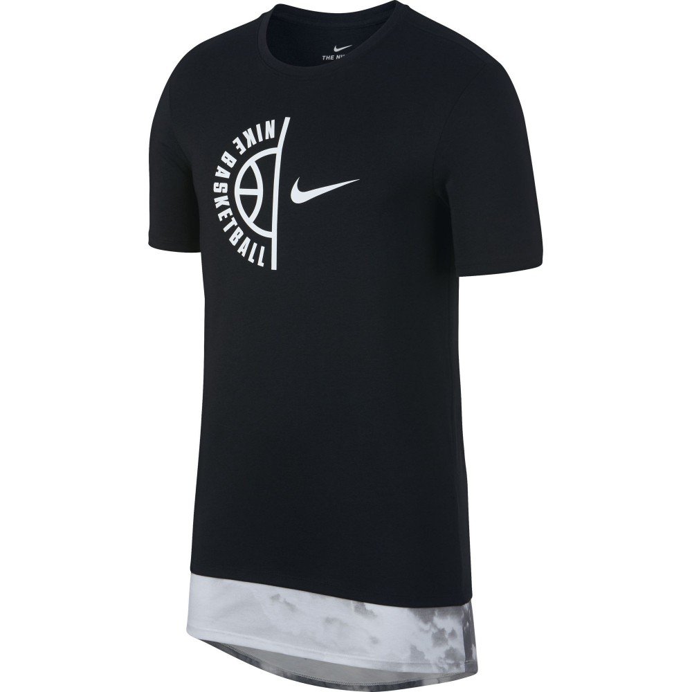 T-shirt Men's Nike Dry Basketball T-shirt black/white/black ...