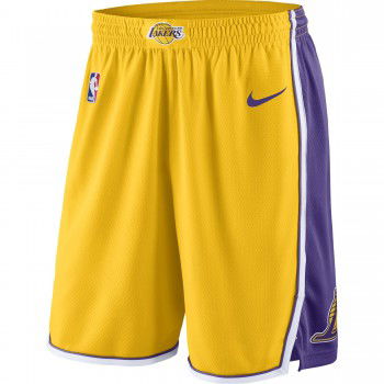 Short Los Angeles Lakers Nike Icon Edition Swingman Yellow | Nike