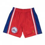 Color Rouge du produit Short NBA Philadelphia 76ers 1996-97 Swingman...
