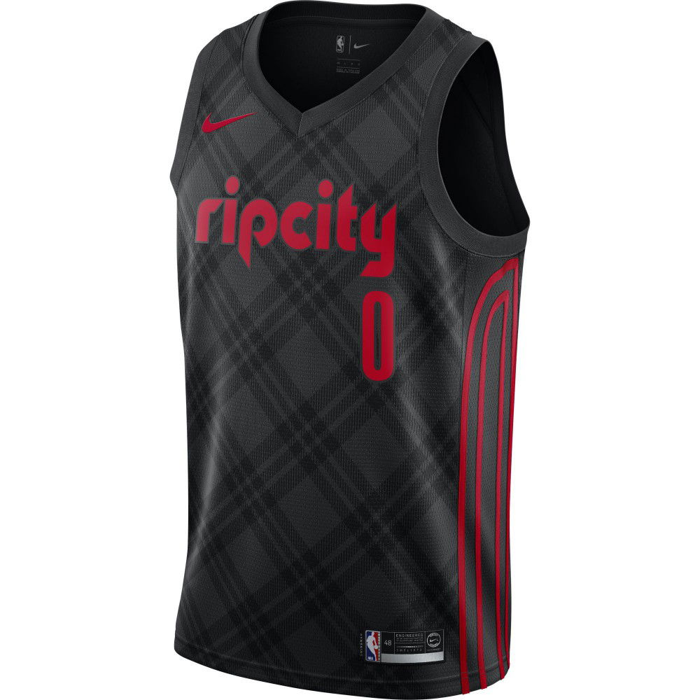 Maillot Damian Lillard City Edition Swingman Portland Trail Blazers ...