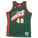 Color Green of the product Swingman Jersey - Shawn Kemp 40...