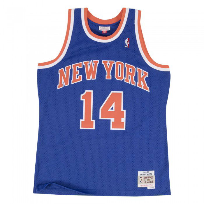 Maillot NBA Anthony Mason New-York Knicks 1991-92 Swingman Mitchell&Ness Royal