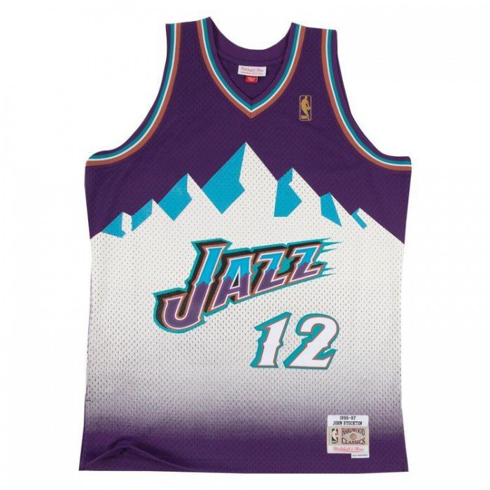 Maillot NBA John Stockton Utah Jazz 1996-97 Swingman Mitchell&Ness