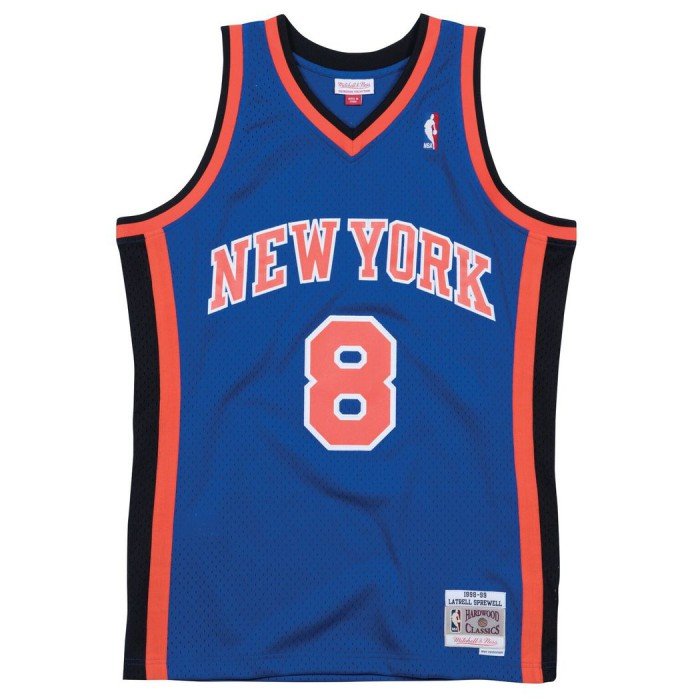 Maillot NBA Latrell Sprewell New York Knicks 1998-99 Swingman Mitchell&Ness