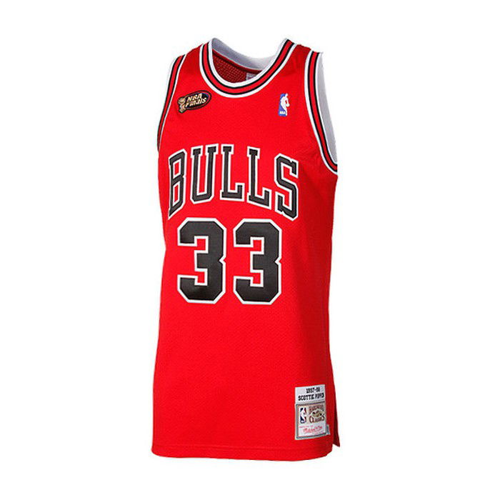 Authentic Jersey - Scottie Pippen 33 Mn-nba-7226-97spipp-chibul-red-l ...