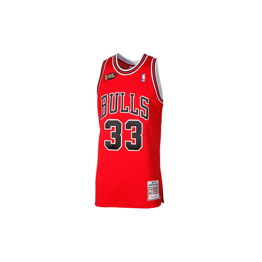 Authentic Jersey - Scottie Pippen 33 Mn-nba-7226-97spipp-chibul-red-l ...