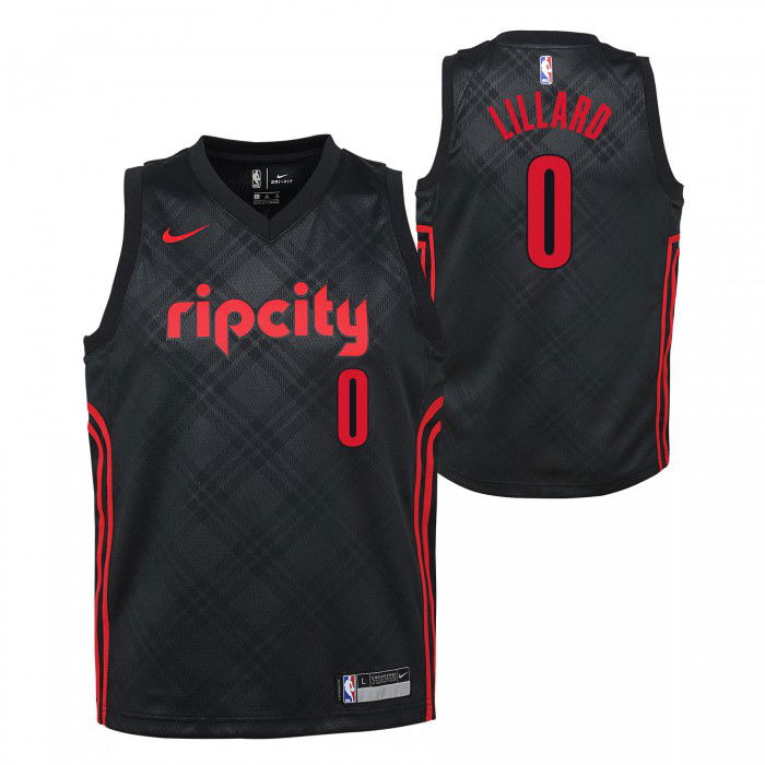 Maillot NBA Enfant Damian Lillard City Edition Portland Blazers Swingman Nike