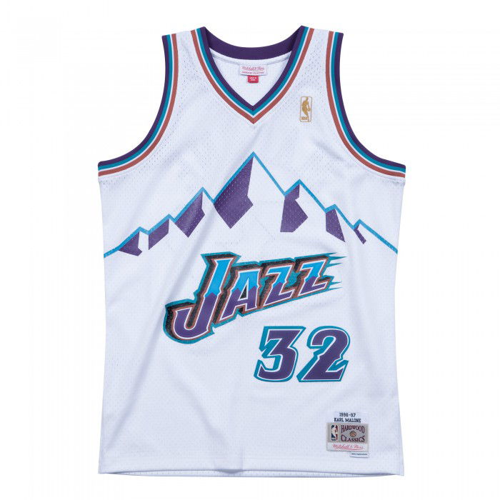 Maillot NBA Karl Malone Utah Jazz 1996-97 Swingman Mitchell&Ness Home