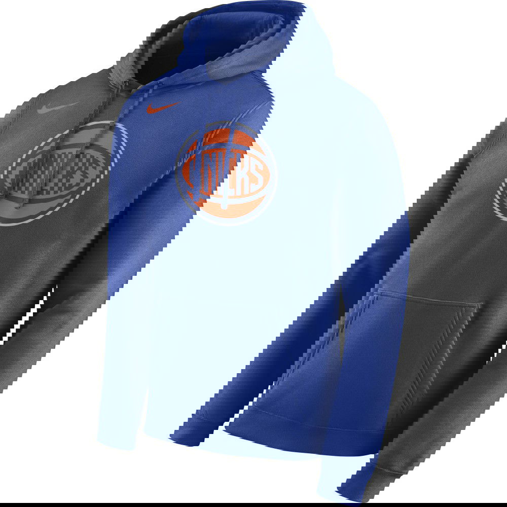 Sweat New York Knicks Nike NBA PO Logo rush blue Basket4Ballers