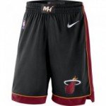 Color Black of the product NBA Shorts Miami Heat Nike Icon Edition Swingman