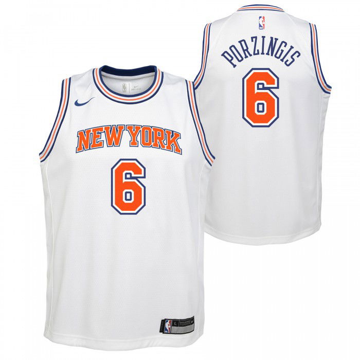 Maillot NBA Enfant Kristaps Porzingis New York Knicks Nike Statement Edition Swingman