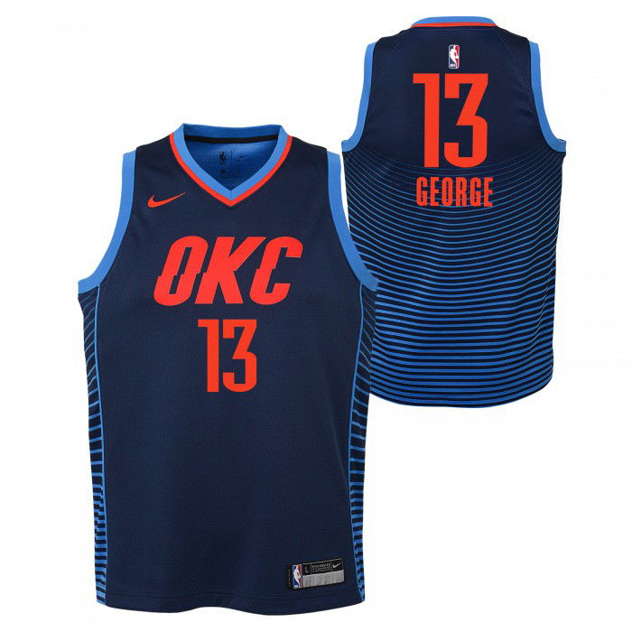 Maillot NBA Enfant Paul George OKC Thunder Nike Statement Edition Nike