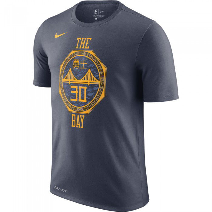 T-shirt Stephen Curry Golden State Warriors Dri-Fit Nike City Edition Name&Number