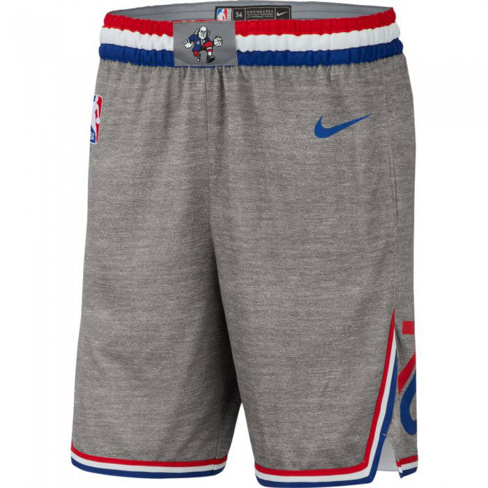 Short Philadelphia 76ers Nike NBA City Edition Swingman Grey