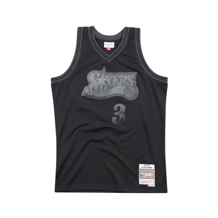 Maillot NBA Allen Iverson Philadelphia 76ers Blackout Mitchell&Ness Swingman