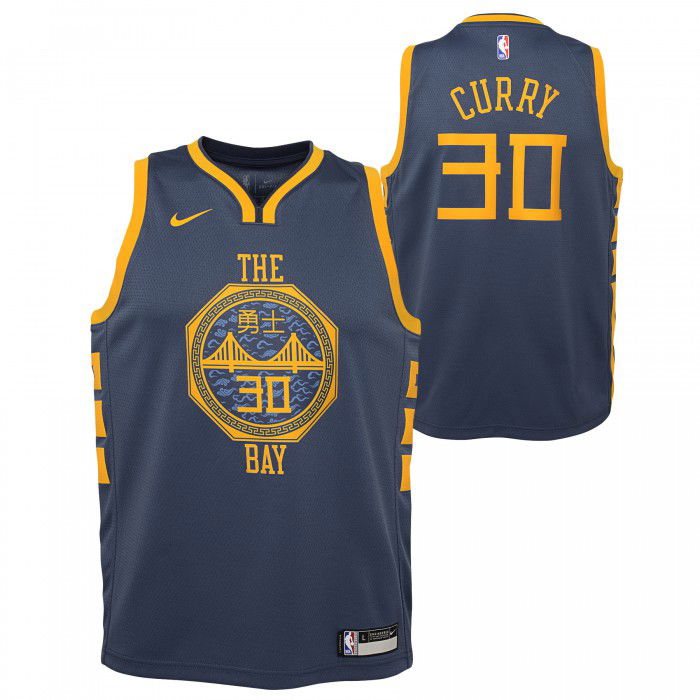 Maillot NBA Enfant Stephen Curry Golden State Warriors Nike City Edition Swingman