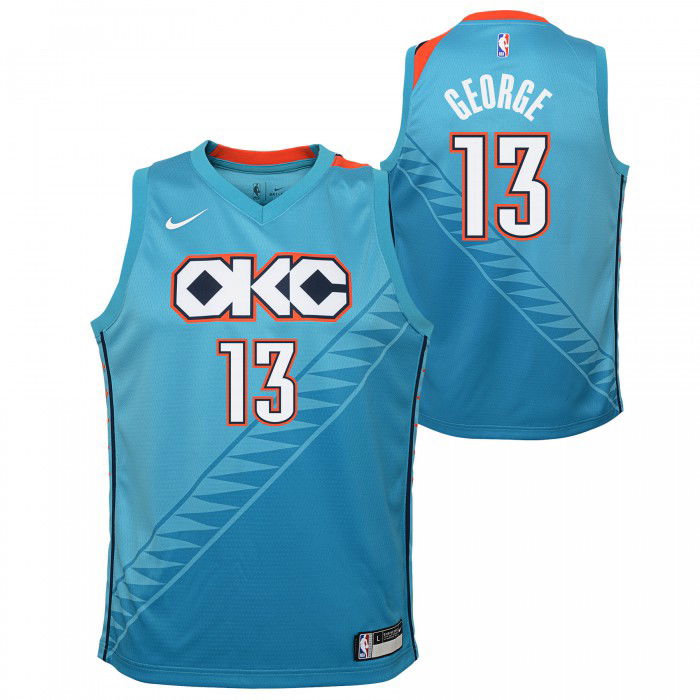 Maillot NBA Nike City Edition Enfant OKC Thunder Paul George Swingman