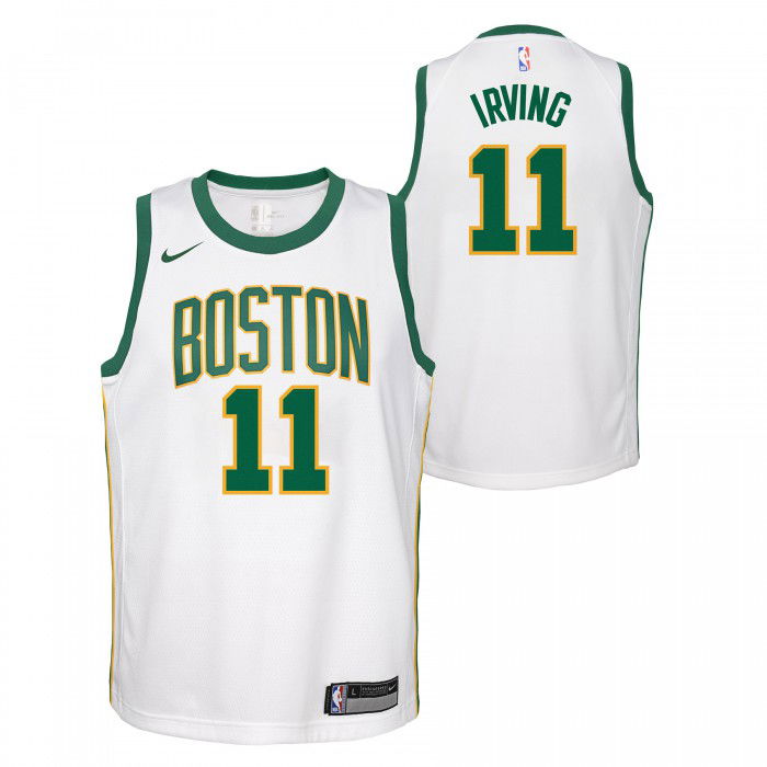 Maillot NBA Enfant Kyrie Irving Boston Celtics Nike City Edition Swingman