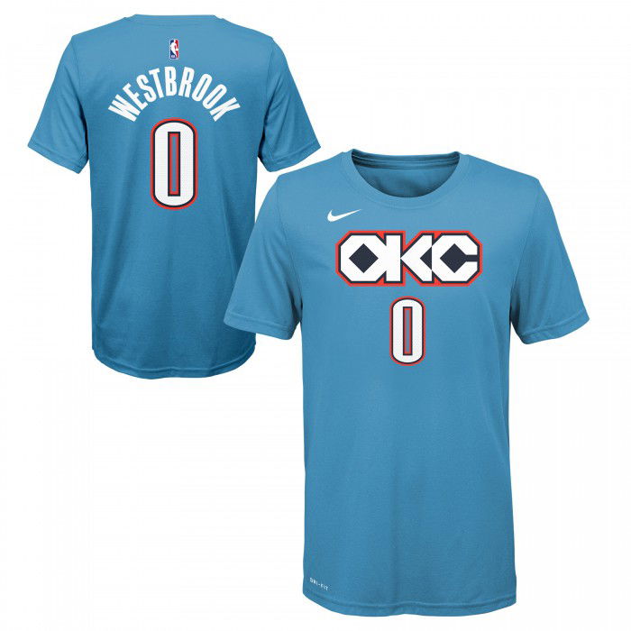 T-shirt NBA Enfant Russell Westbrook OKC Thunder Nike City Edition