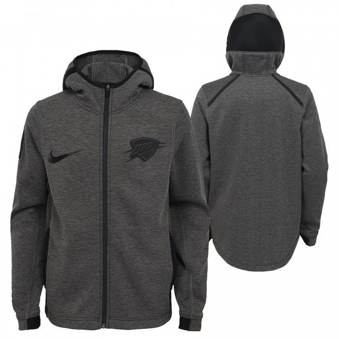 Sweat NBA Enfant Thunder Nike dry Showtime grey