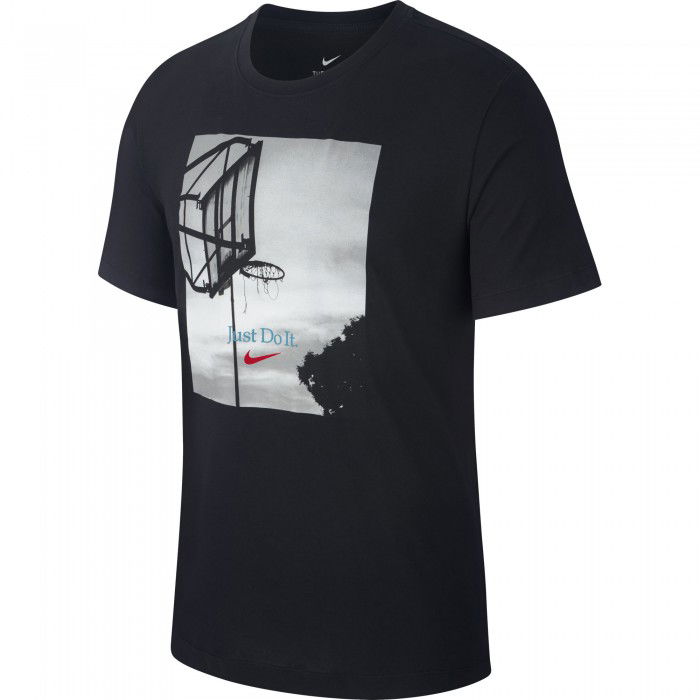T-shirt Nike Dri-fit black/black/university red